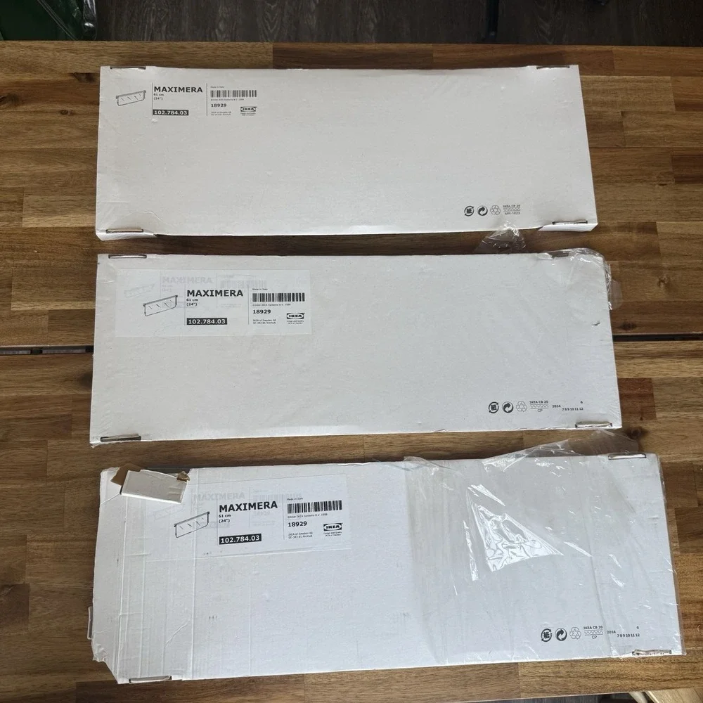Ikea MAXIMERA Divider for high drawer white/clear 24